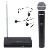 W Audio RM05 VHF-Funkmikrofonsystem mit Handheld, Headset und Revers (173,8 MHz)